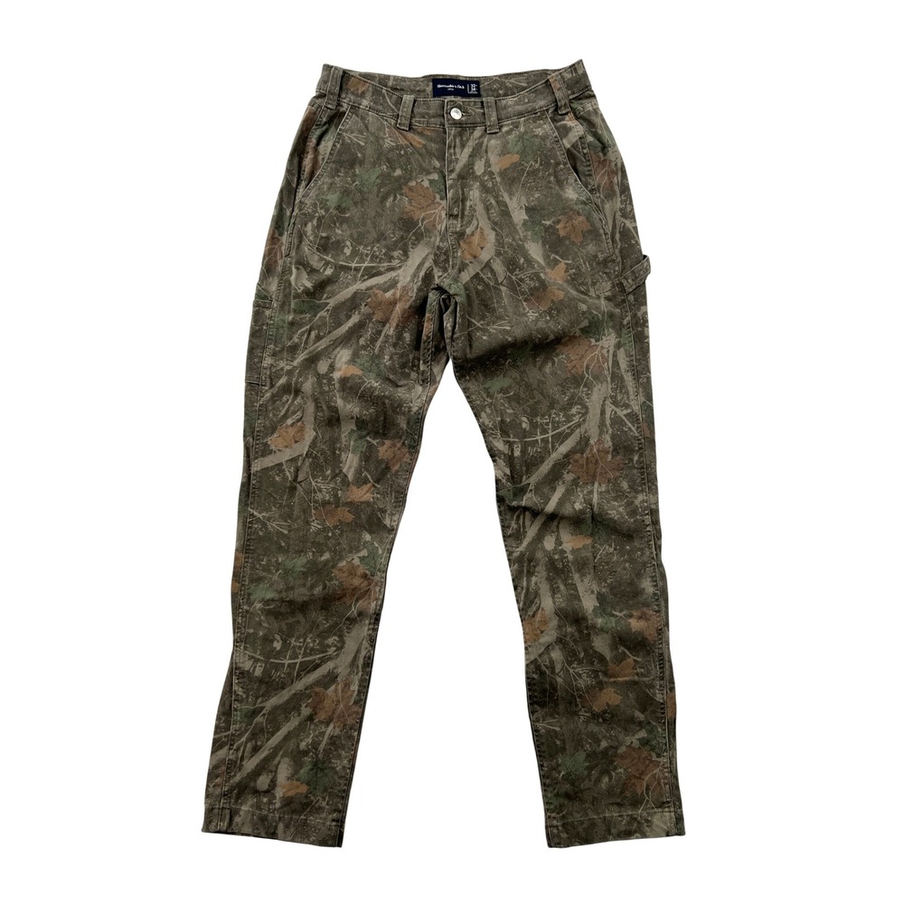 Abercrombie & Fitch Loose Carpenter Camo Jeans Men 32x34 Workwear Utility Y2K